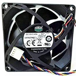 014-COOL MASTER FA08025M12LPA 12V 0.45A 4 wires Cooling Fan1